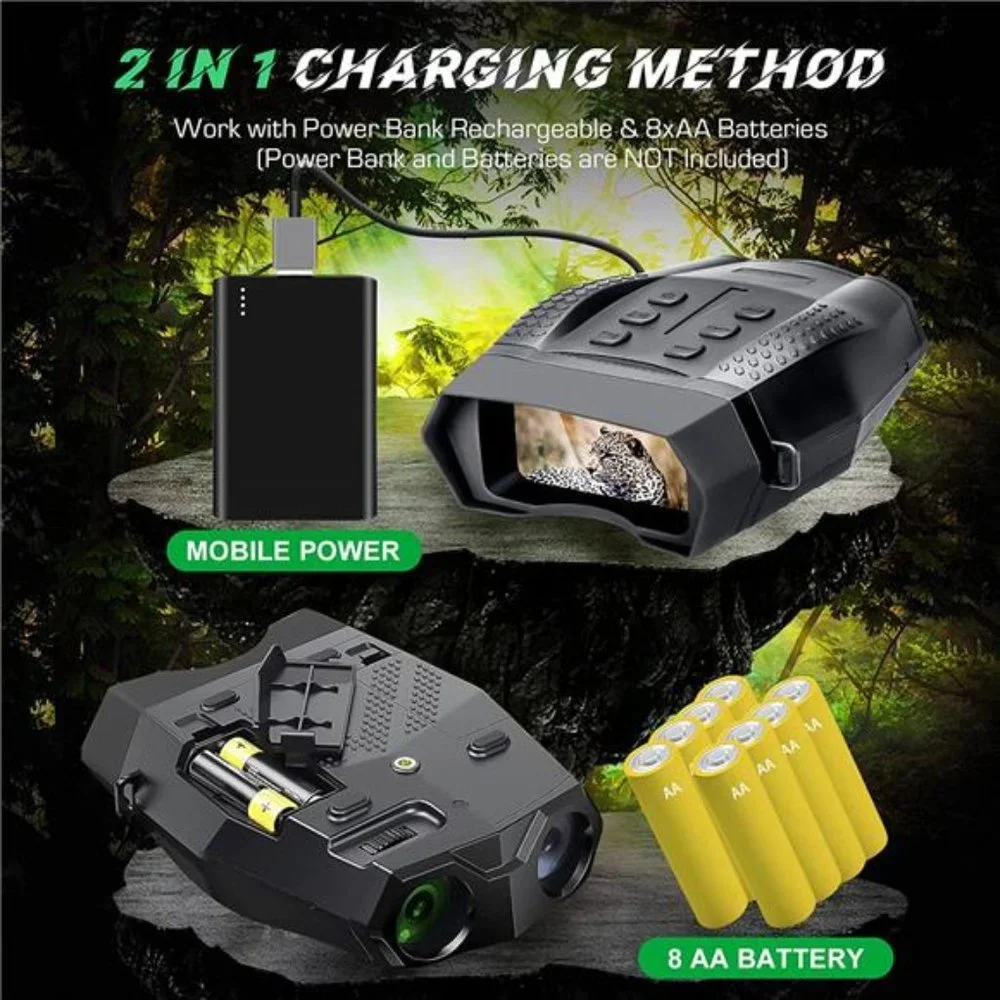Infrared Night Vision Goggles 1312ft/400m Viewing Range with Camera 1080p  Video